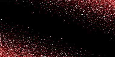 Kırmızı altın parıltılı lüks konfeti. Scatte