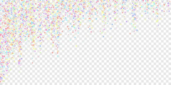 Des confettis festifs. Des stars de la fête. Étoile colorée — Image vectorielle