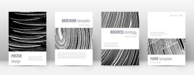 Kapak sayfası tasarımı şablonu. Minimalist broşür 