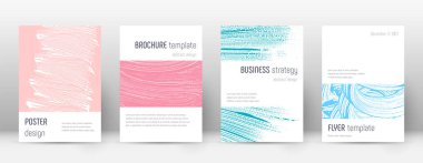 Kapak sayfası tasarımı şablonu. Minimalist broşür 