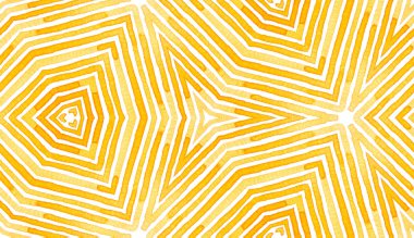 Turuncu Geometrik Suluboya. Hassas Kusursuz Pat