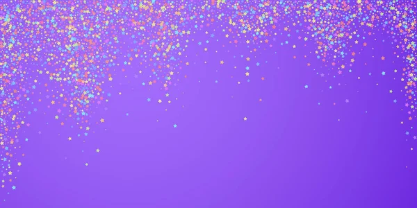 Des confettis festifs. Des stars de la fête. Étoile colorée — Image vectorielle