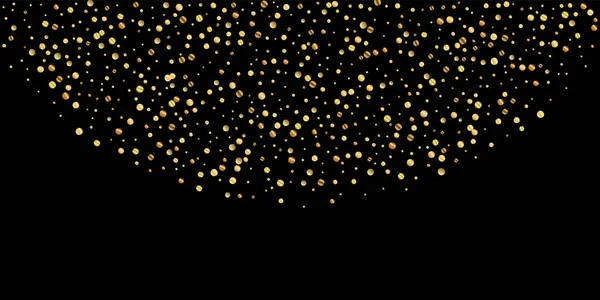 Sparse gouden confetti luxe sprankelende confetti. Sc — Stockvector