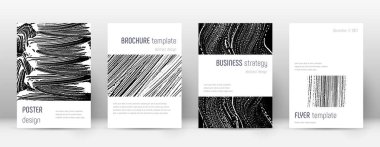 Kapak sayfası tasarımı şablonu. Minimalist broşür 