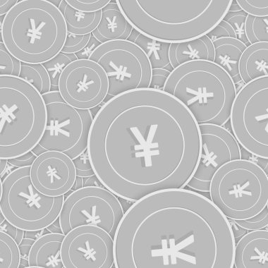 Çin yuan gümüş sikkeler dikişsiz desen. Ecstat