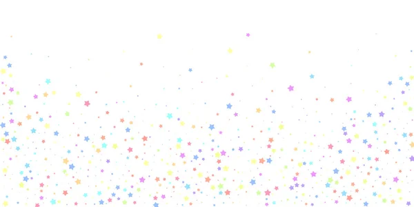 Festlig konfetti. Feststjärnor. Färgglad stjärna — Stock vektor