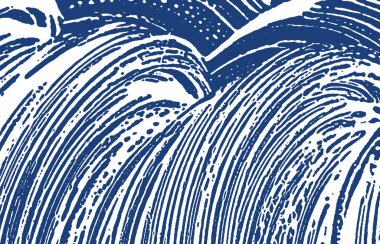 Grunge dokusu. Üzüntü çivit pürüzü. Encha.