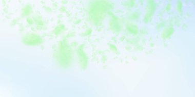 Yeşil çiçek yaprakları aşağı düşen. İlahi romantik 