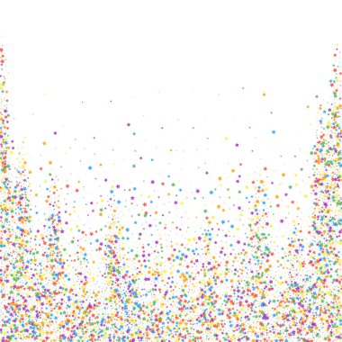 Şenlikli konfeti. Kutlama yıldızları. Çocuksu hapishane.