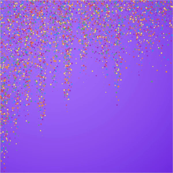 Festive confetti. Celebration stars. Colorful conf — Stock Vector