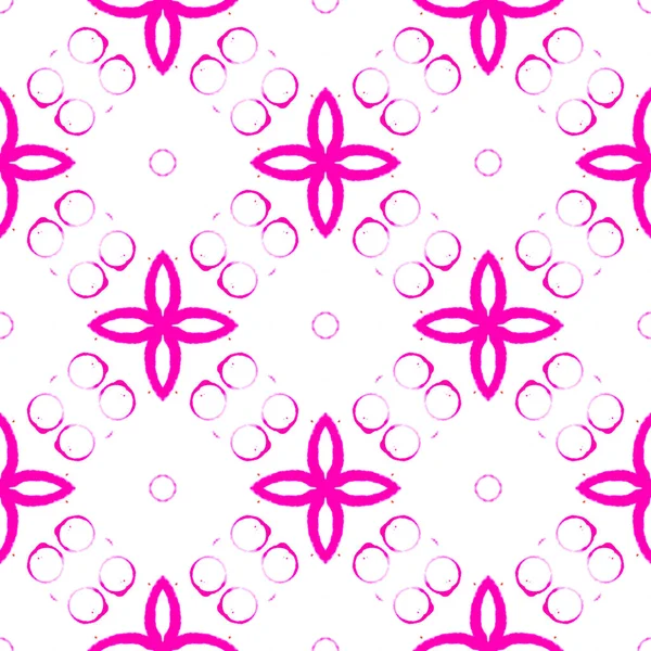 Pink bright circles seamless pattern. Hand drawn w — Stock Photo, Image