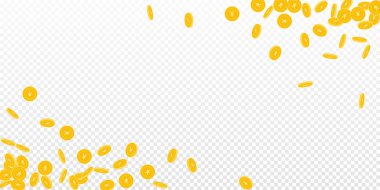 Çin Yuan paraları düşüyor. Dağınık küçük CNY ortakları