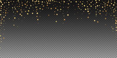 Nadir bulunan altın konfeti konfeti konfetisi. Kare