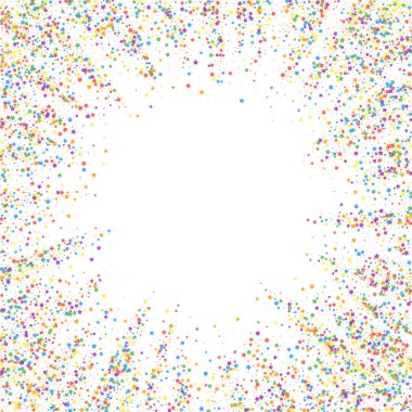 Şenlikli konfeti. Kutlama yıldızları. Çocuksu hapishane.