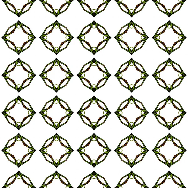 Turuncu yeşil geometrik Dikişsiz desen. El beraberlik — Stok fotoğraf