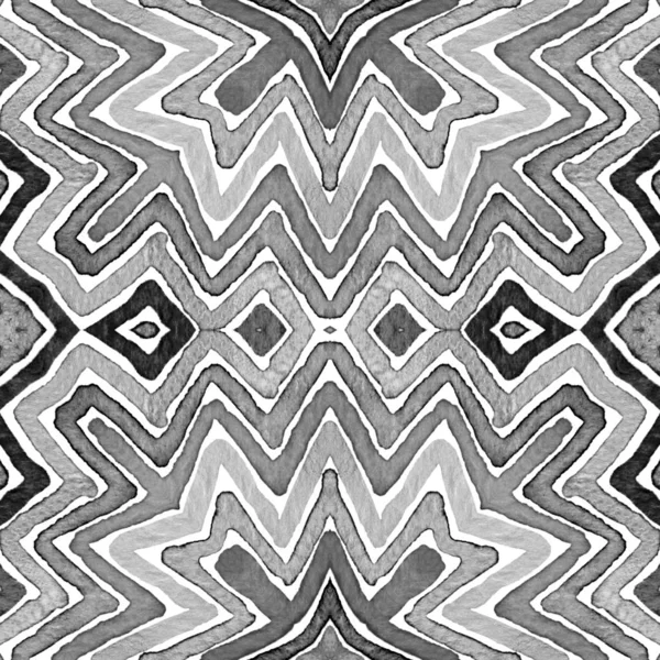 Acuarela geométrica en blanco y negro. Mar creativo —  Fotos de Stock