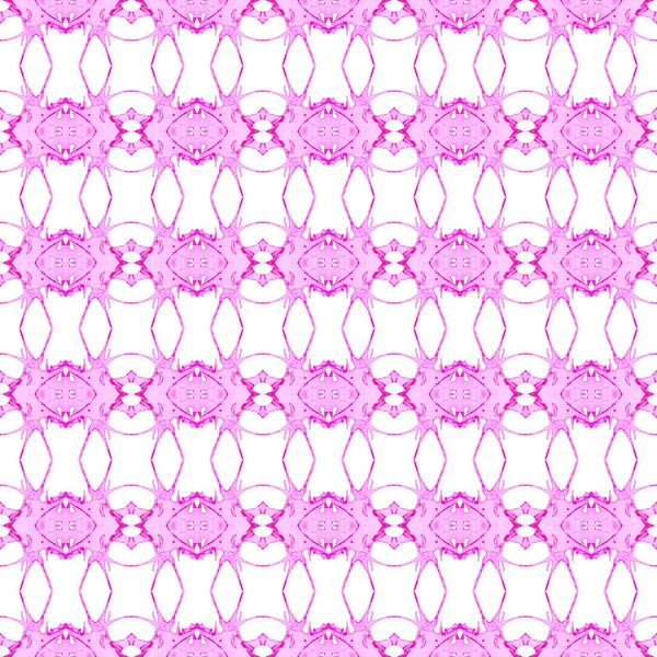 Pink geometric seamless pattern. Hand drawn waterc — Stock Photo, Image