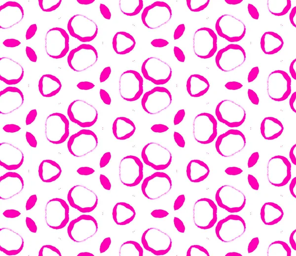Rózsaszínű körök folytonos mintázat. Kézzel rajzolt watercol — Stock Fotó