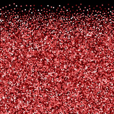 Kırmızı altın parıltılı lüks konfeti. Scatte