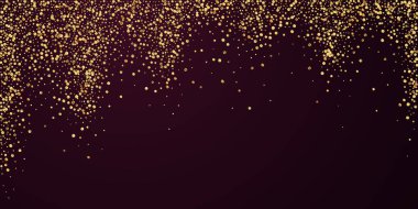 Altın konfeti konfeti konfetisi. Dağınık