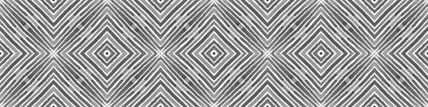 Black and white Seamless Border Scroll. Geometric — Stock Photo, Image