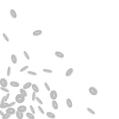 Hint paralarının düşüşü. Dağınık siyah ve...