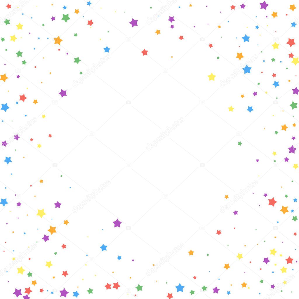 Festive confetti. Celebration stars. Joyous stars 