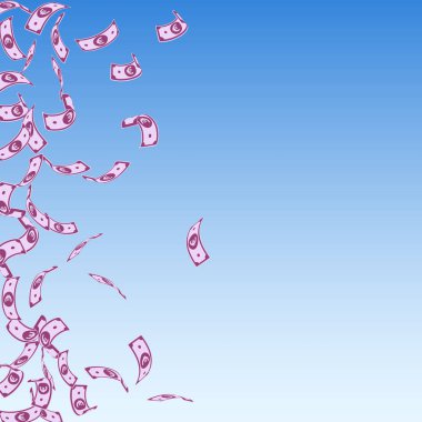 Avrupa Birliği Euro notları düşüyor. Kısaltılmış EUR faturası