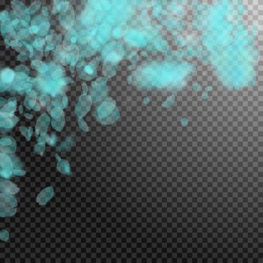 Turkuaz çiçek yaprakları dökülüyor. Çekici rom.