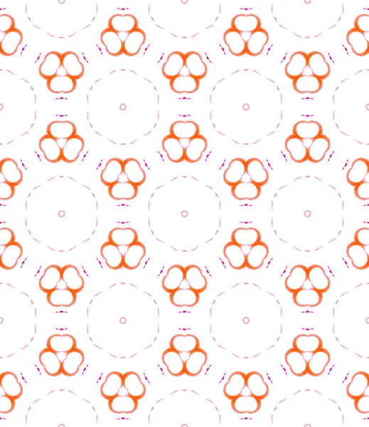 Círculos femeninos rosados patrón sin costuras. Dibujado a mano —  Fotos de Stock