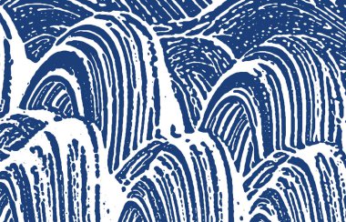 Grunge dokusu. Üzüntü çivit pürüzü. Delig