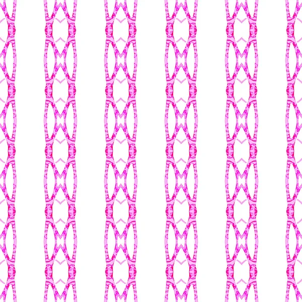 Pink geometric seamless pattern. Hand drawn waterc — Stock Photo, Image