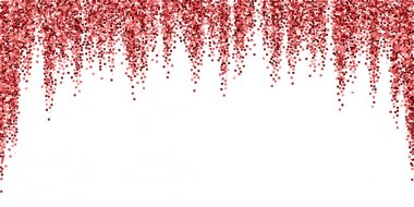 Kırmızı altın parıltılı lüks konfeti. Scatte