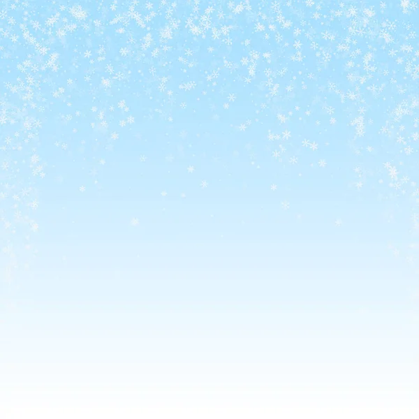 Beautiful snowfall Christmas background. Subtle fl — Stock Vector