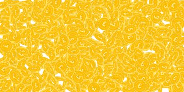 İngiliz sikkeleri düşüyor. Dağınık büyük GBP coi