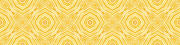 Orange Seamless Border Scroll. Watercolo géométrique — Photo