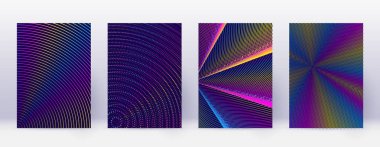 Sanat kartı. Soyut çizgiler modern broşür 