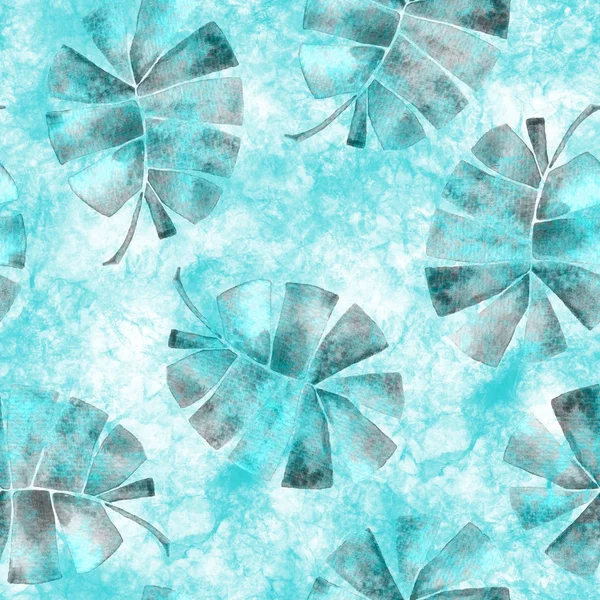 Tropical seamless pattern. Watercolor childish pal