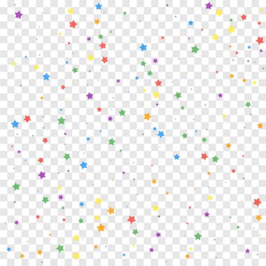 Şenlikli konfeti. Kutlama yıldızları. Neşeli yıldızlar 