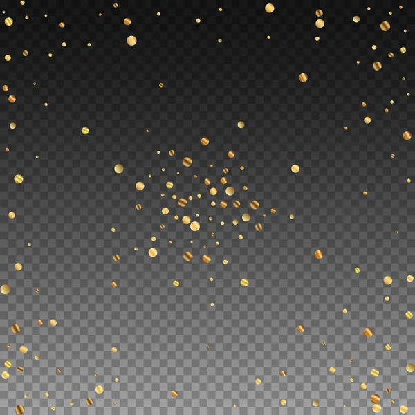 Sparse confeti de oro de lujo confeti espumoso. Sc — Vector de stock