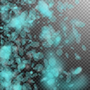 Turkuaz çiçek yaprakları aşağı düşen. Duygusal ro