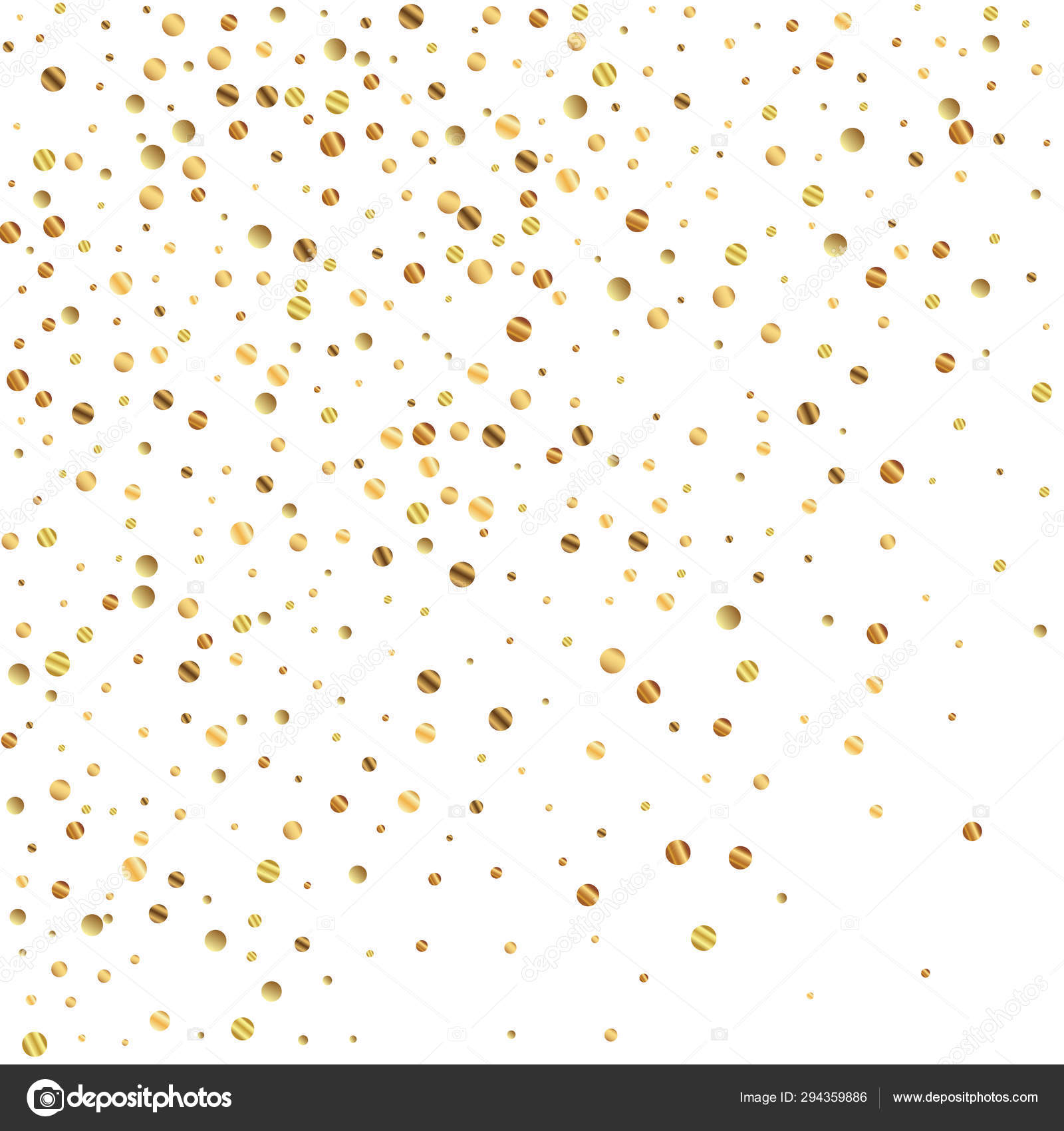 Sparse Gold Confetti Luxury Sparkling Confetti Sc Vector Image By C Begin Again Vector Stock 294359886