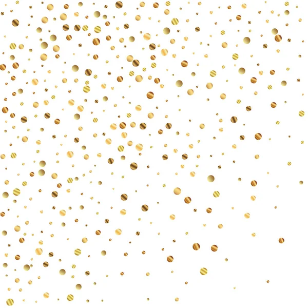 Искренние золотые конфетти роскошные игристые конфетти. Sc — стоковый вектор