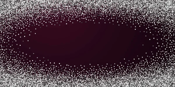 Brillo de plata de lujo confeti espumoso. Dispersión — Vector de stock