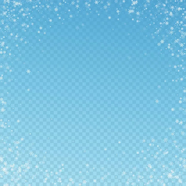 Όμορφη χιονόπτωση Χριστουγεννιάτικο φόντο. Λεπτό fl — Διανυσματικό Αρχείο