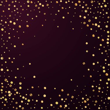 Nadir bulunan altın konfeti konfeti konfetisi. Kare