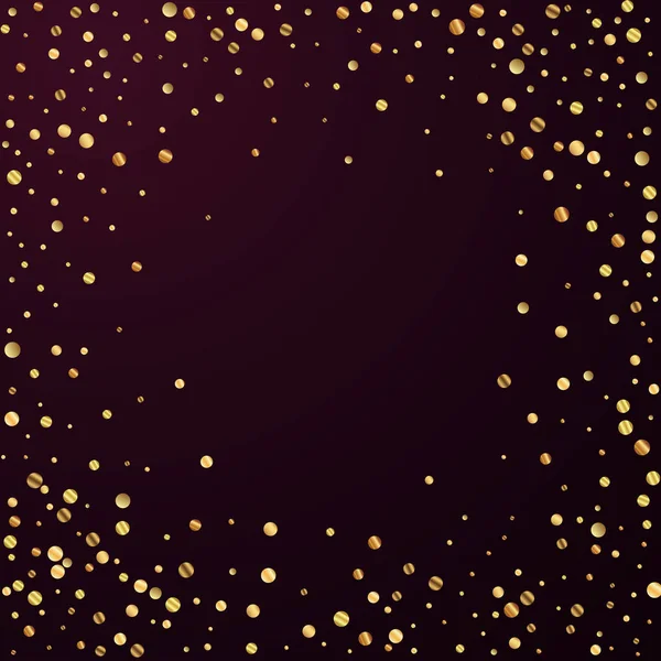 Sparse gouden confetti luxe sprankelende confetti. Sc — Stockvector