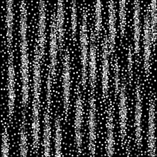 Brillo de plata de lujo confeti espumoso. Dispersión — Archivo Imágenes Vectoriales