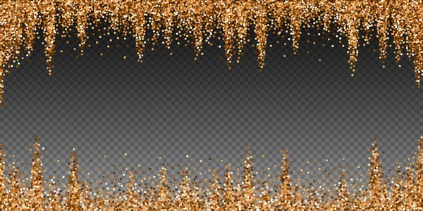 Κόκκινο στρογγυλό χρυσό glitter πολυτέλεια αφρώδη κομφετί. — Διανυσματικό Αρχείο