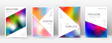 El ilanı düzeni. Broch için Üçgen muhteşem şablon